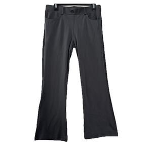 Betabrand Pants Women Large Petite Gray Stretch Pockets Casual Work Minimalist